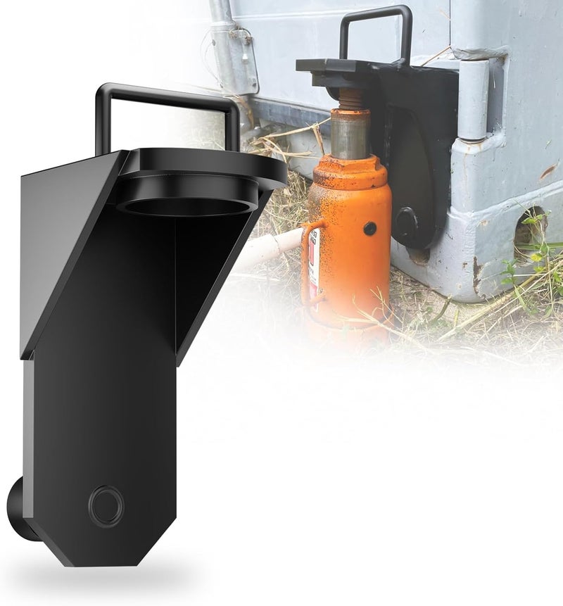 SALUINOKI Upgraded Shipping Container Jack Lug Lifter Heavy Duty with Handle and Limiter, Container Leveler Booster Black - Image 1